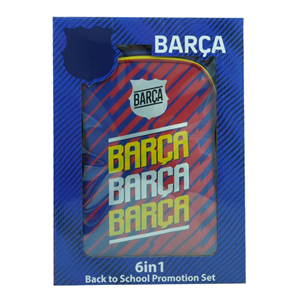 ست 6 در 1 کوله پشتی 40 سانتی بارسلونا مدل Rainbow Max - Backpack - Promotion Items 6 in 1 - FC Barcelona _کیف مدرسه